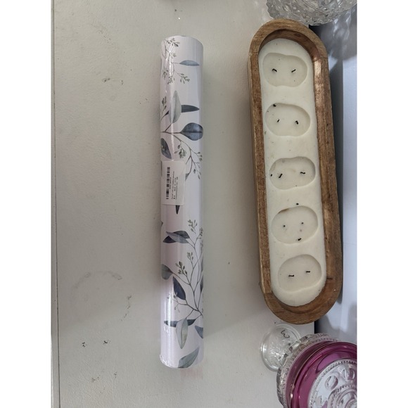 Floral Peel and Stick Wallpaper Boho Blue 17.5 X393 New Sealed In Package - Picture 3 of 4